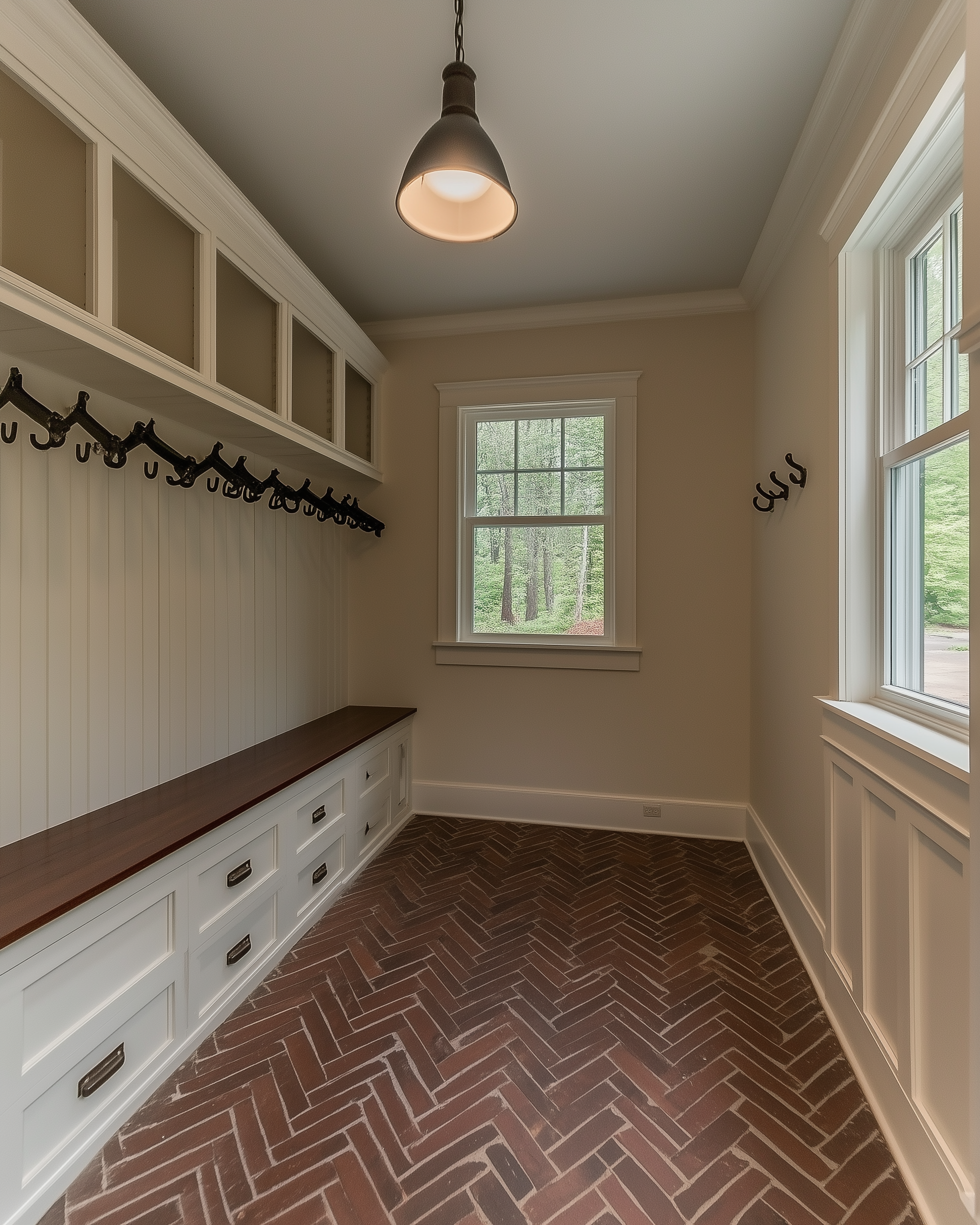 Modern Farm Mudroom 1